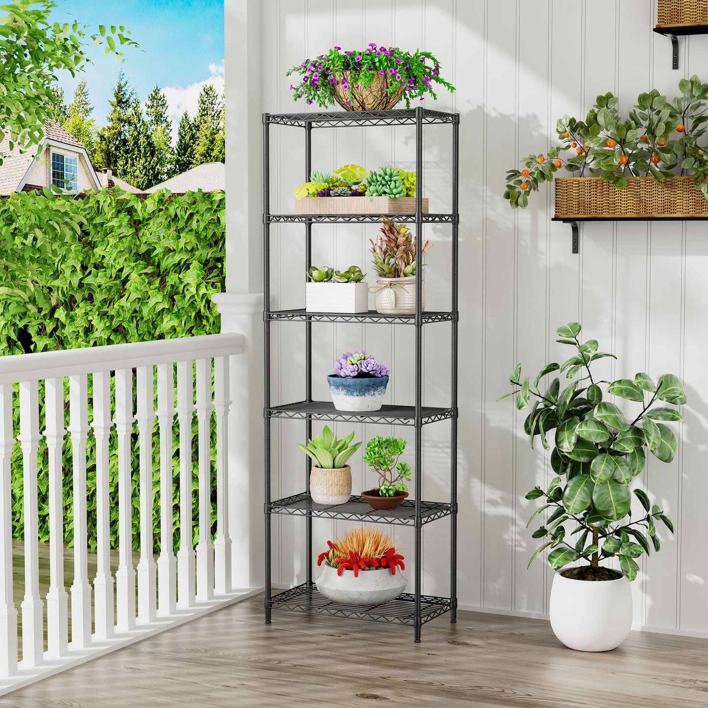 SINGAYE Shelf Closet Wire Shelving:Adjustable Metal Unit for Laundry Room Organization Bathroom Kitchen Home Storage Pantry Rack Shelves