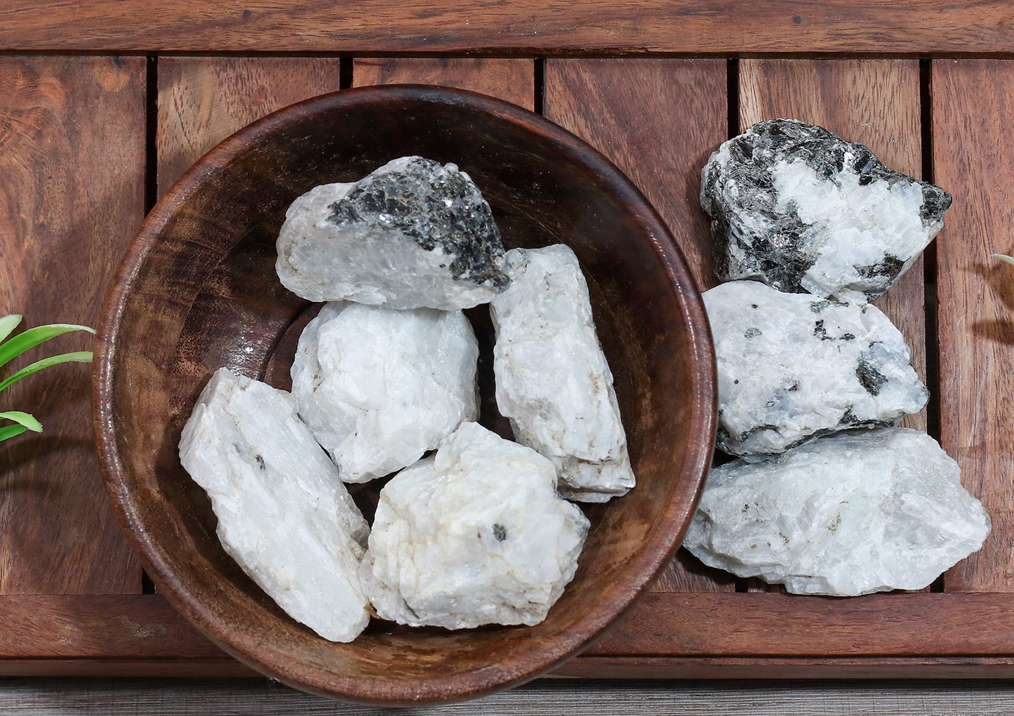 Crocon® 1LB Rainbow Moonstone Rough Bulk Rocks Natural Stone Raw Gemstone Crystals and Stones Tumbling Cabbing Polishing Spiritual Gifts Gem Mining Chakra Balancing Reiki Healing Home Office Décor