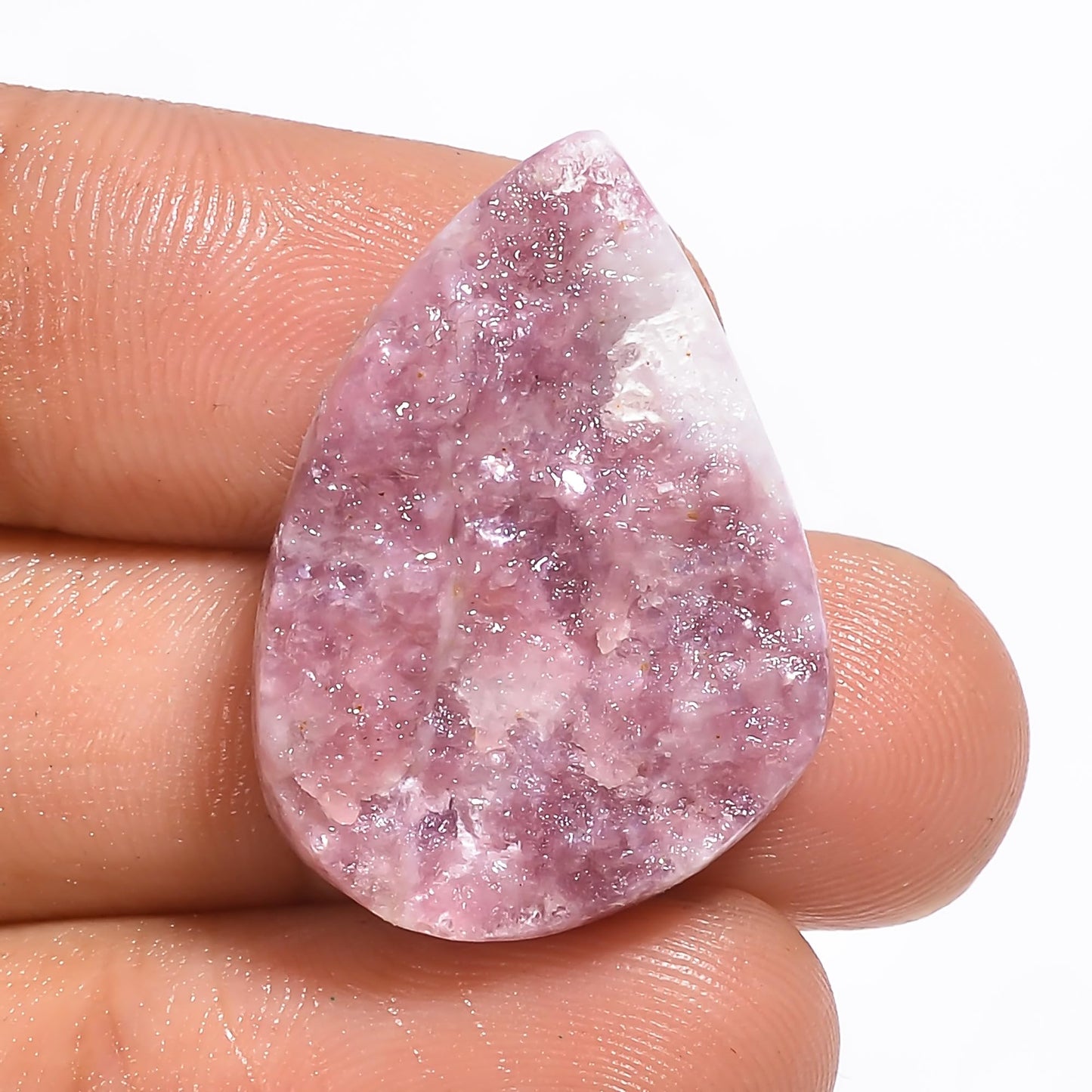 Amazing Gemstone Pink Lepidolite Druzy Raw Crystals and Healing Minerals Stones, Natural Rocks for Wire Wrapping, Tumbling and DIY Raw Stones and Home Décor Crystals (1Piece)