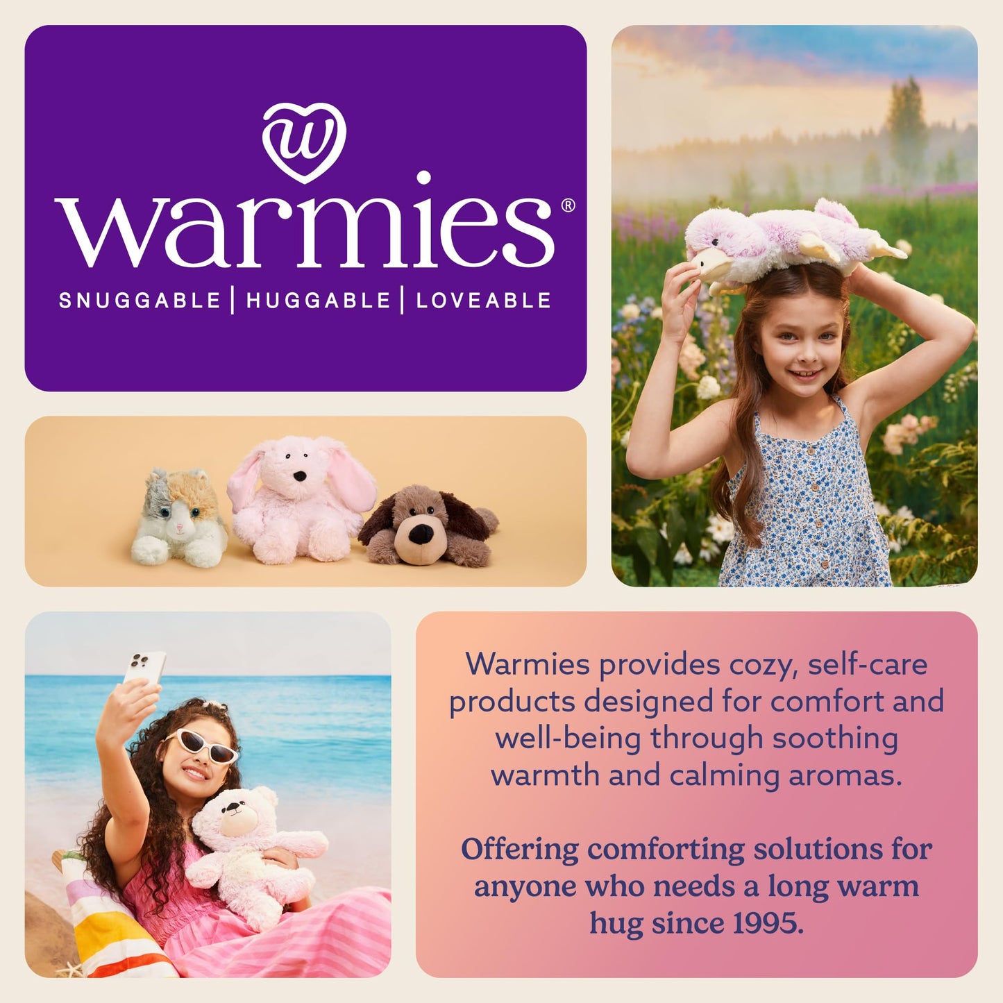 warmies Microwavable & Weighted Stuffed Animals, Tomato- Heated Stuffed Animal Plushie for Warmth & Comfort - Cute Soft Plush Toys for Adults & Children (Boys, Girls, Babies & Toddlers)