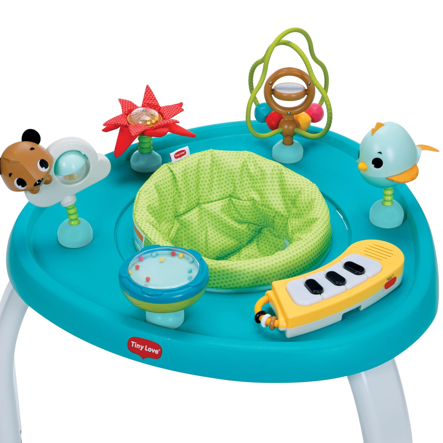Tiny Love 5-in-1 Stationary Activity Center, 5 Modes of use: Tummy time, Stationary Activity Center, Baby Balance Board, Toddler Activity Table, Child Table and Chair, TL Meadow Days