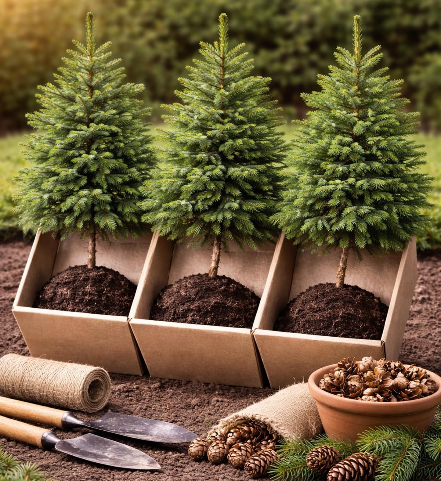 Live Norway Spruce Trees (3-Pack) β Picea Abies Evergreen Seedlings β Fast Growing Privacy & Windbreak Trees β Cold Hardy Outdoor Landscape Plants