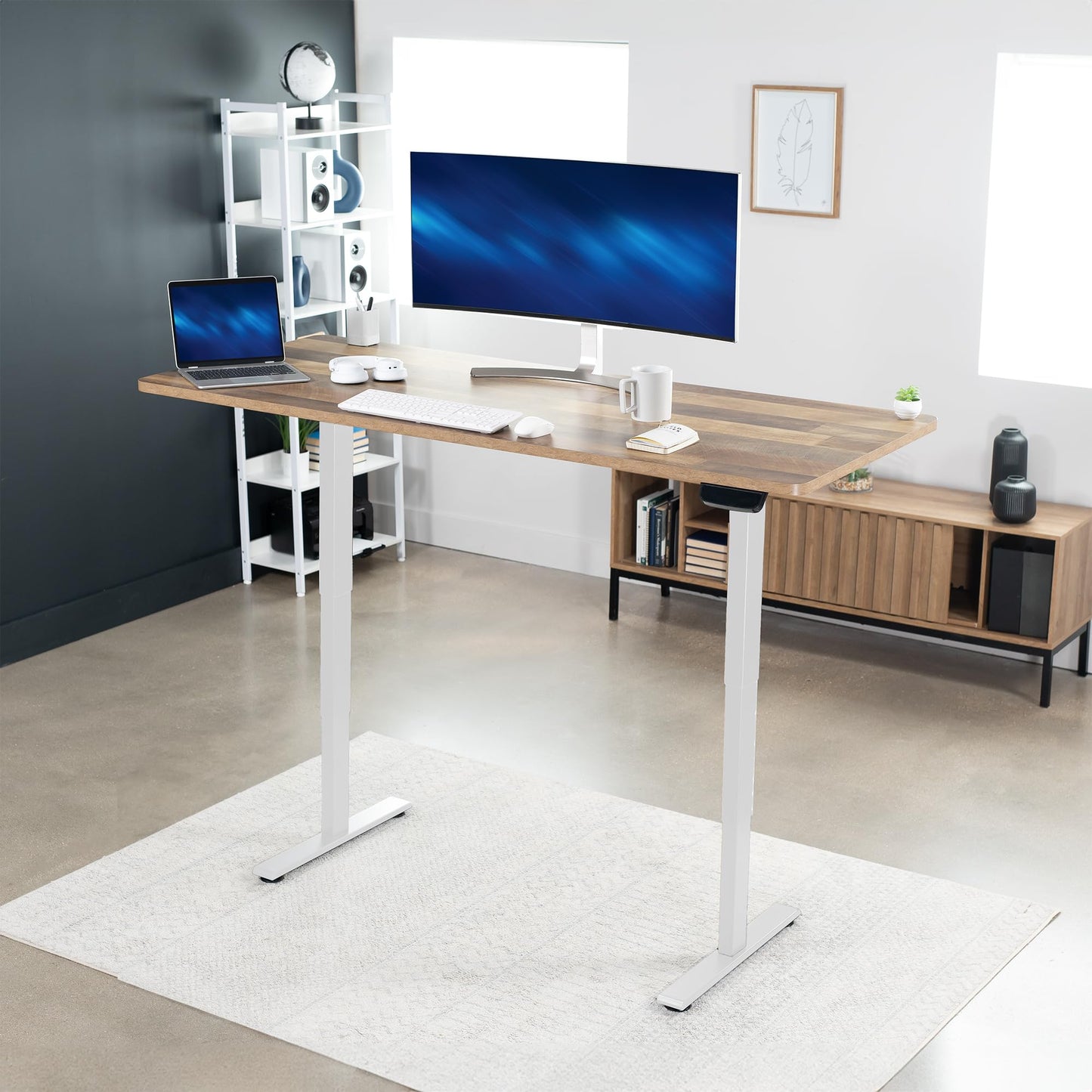 VIVO Reclaimed Wood Universal 71 x 30 inch Solid One-Piece Table Top for Standard and Sit to Stand Height Adjustable Home and Office Desk Frames, DESK-TOP71P