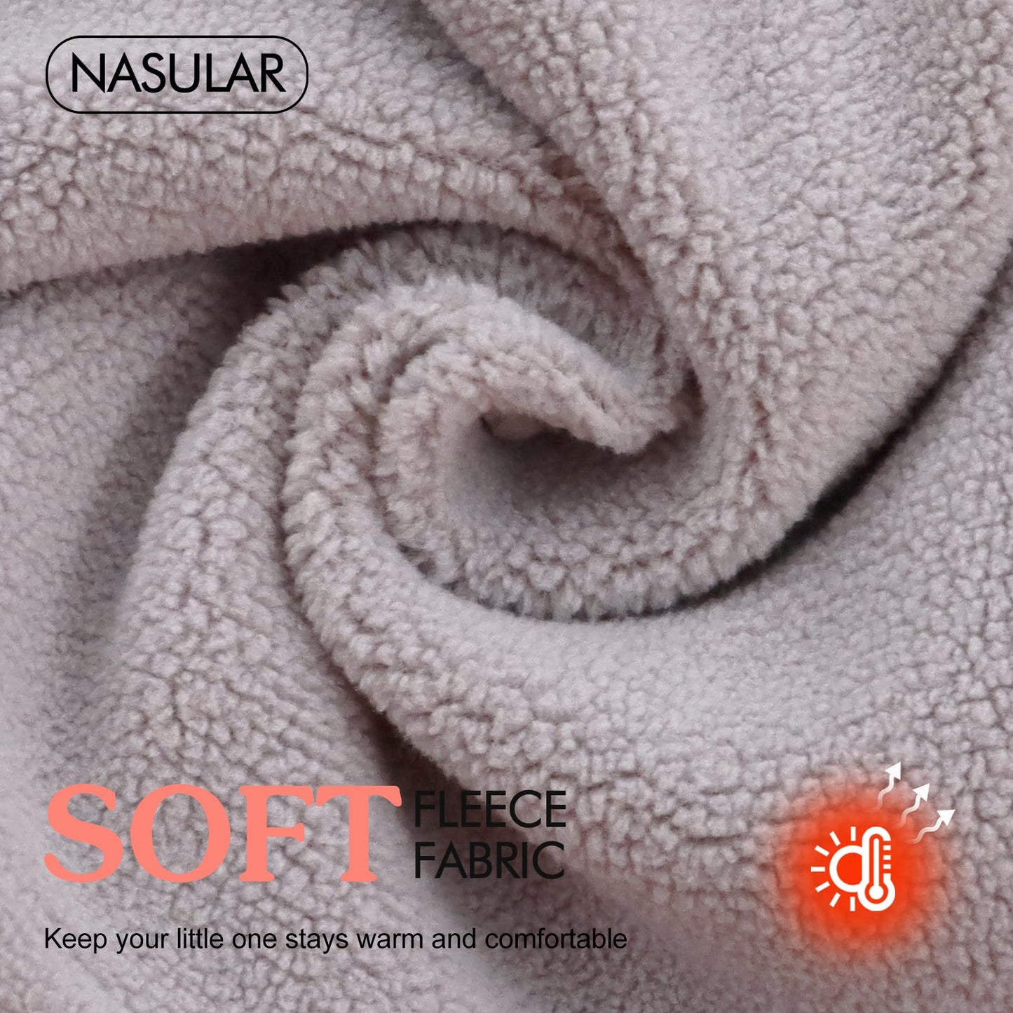 NASULAR Toddler Girls Soft Neck Warmer Baby Boys Winter Scarf Kids Warm Round Scarves (A-light grey, One Size)