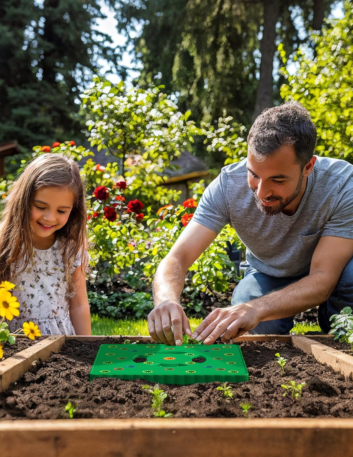 Seed Spacer Tool for Square Foot Gardens - Maximize Your Garden Space and minimize Weeds with This Premium Garden Tool