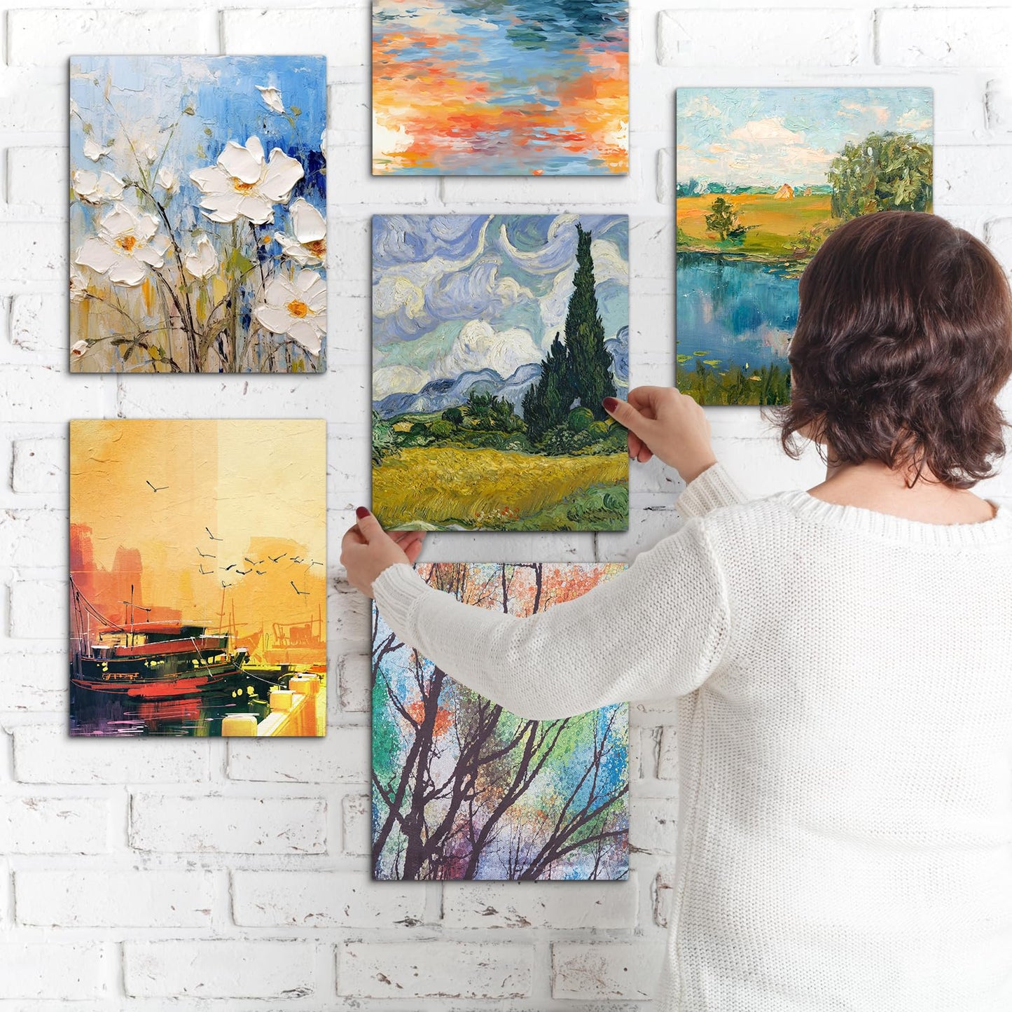 CONDA Canvas Boards for Painting,100% Cotton Canvas Panels, White Blank Canvases, Primed, Acid-Free, Artist Quality for Acrylic, Pouring Watercolor & Oil Painting 11 x 14 inch, 24 Pack