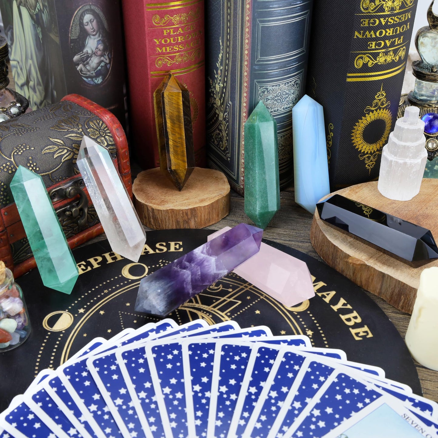 YATOJUZI 3.5" Amethyst Healing Crystals Wand Natural Crystals and Healing Stones Large Hexagonal Amethyst Crystal Points for Meditation Divination Reiki Energy Balancing 1PCS