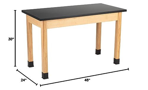 Learniture Science Lab Table w/Chemical Resistant Top (24" W x 48" L)