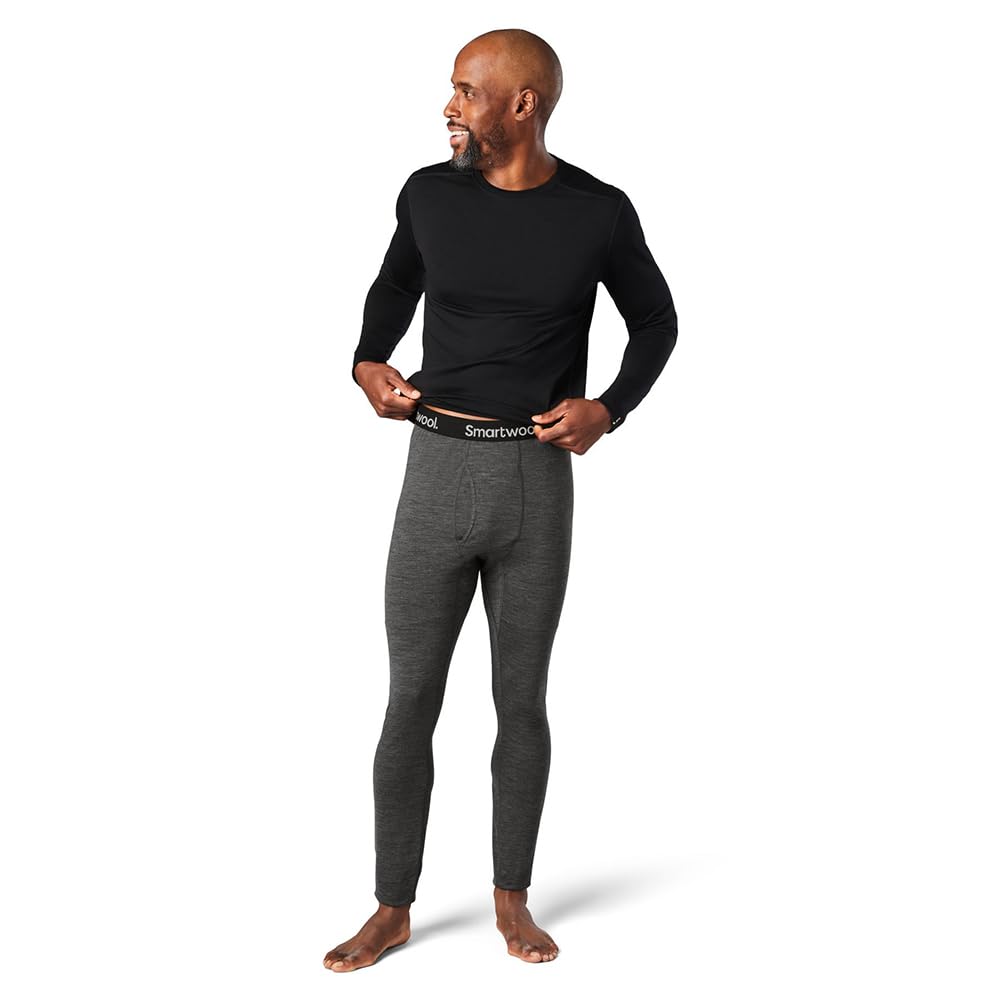Smartwool Men's Classic All-Season Merino Base Layer Bottom Iron Heather X-Large