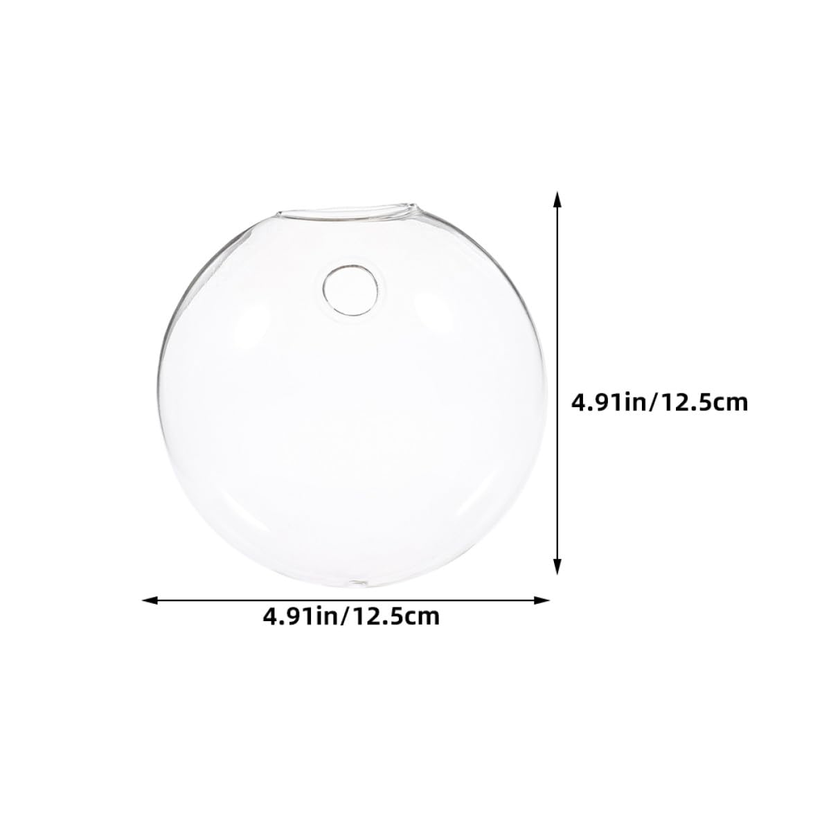 ULDIGI 2pcs Wall Hanging Terrarium Hydroponic Vase, Glass Flat Flower Vase for Indoor Plants, Decorative Wall Mounted Hanging Glass Planter for Home Décor