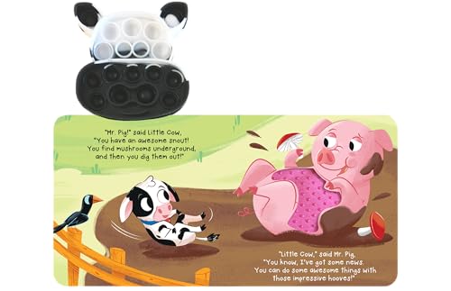 Fidgimals Little Cow Animal Farm Baby Book | Educational Children's Books, Sensory Board Book with Pop It Fidget Toys, Perfect Sensory Toys for ... Books with Sensory Fidget Popper Animals)