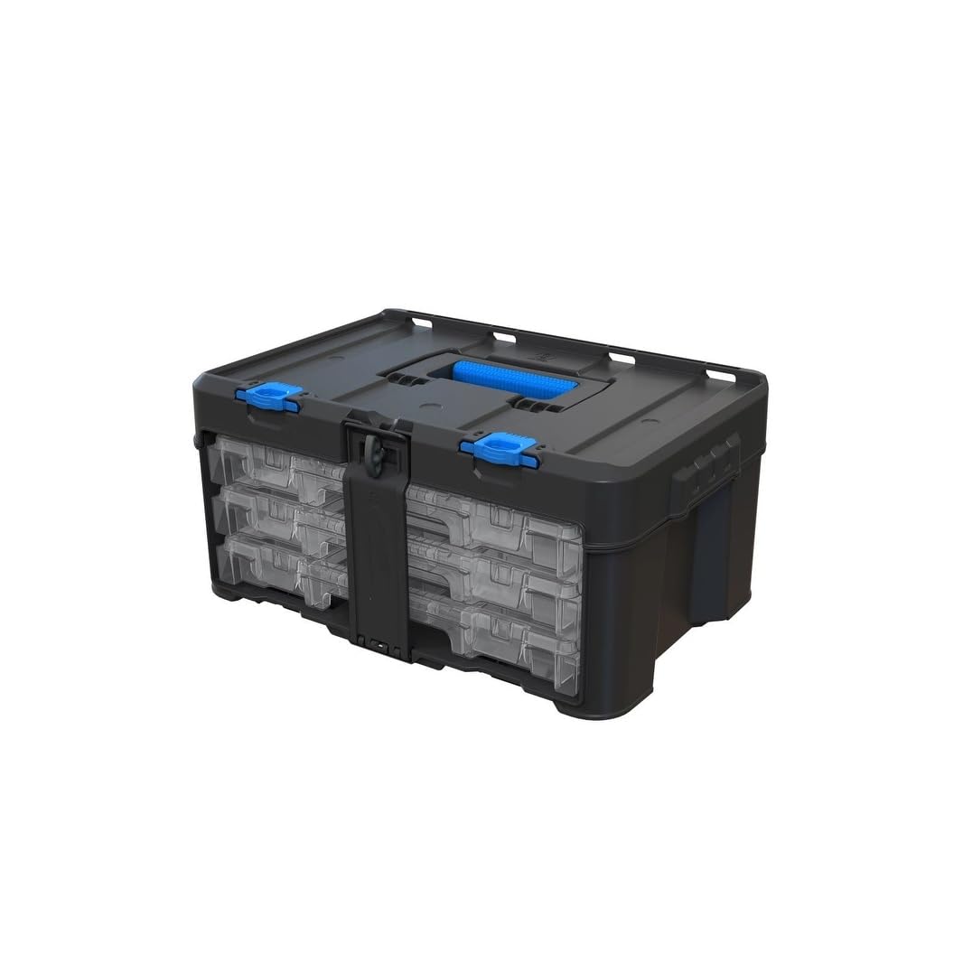 3 Case Parts and Tool Box Organizer Black