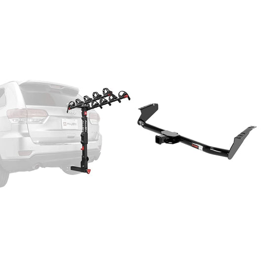 Allen Sports Premier Locking Quick Release 5-Bike Carrier for 2 in. Hitch & CURT 13105 Class 3 Trailer Hitch, 2-Inch Receiver, Exposed Main Body, Fits Select Toyota Sienna, Gloss Black Powder Coat