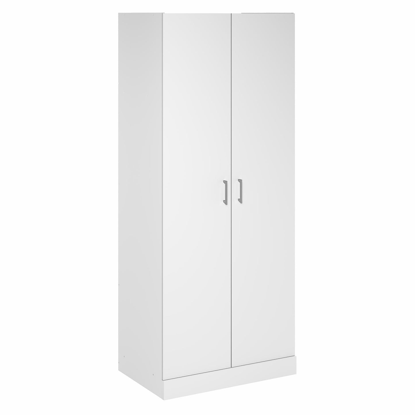 Furinno Robin Wardrobe Cabinet with Hanging Rod, Closet Organizers and Storage, for Wardrobe, Bedroom, Living Room, Entryway, White