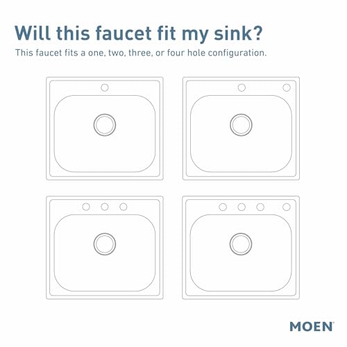 Moen Noell Mediterranean Bronze Single-Handle Kitchen Faucet with Side Sprayer, 87506BRB