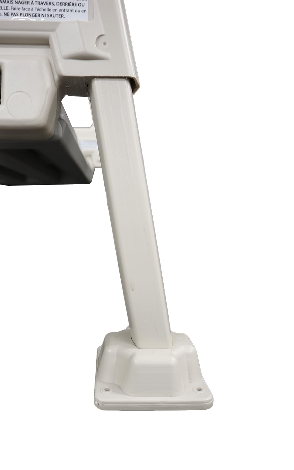 Confer Plastics 635-52X Sturdy Above Ground in-Pool Swimming Pool Ladder for Decks Adjustable from 46"-56"