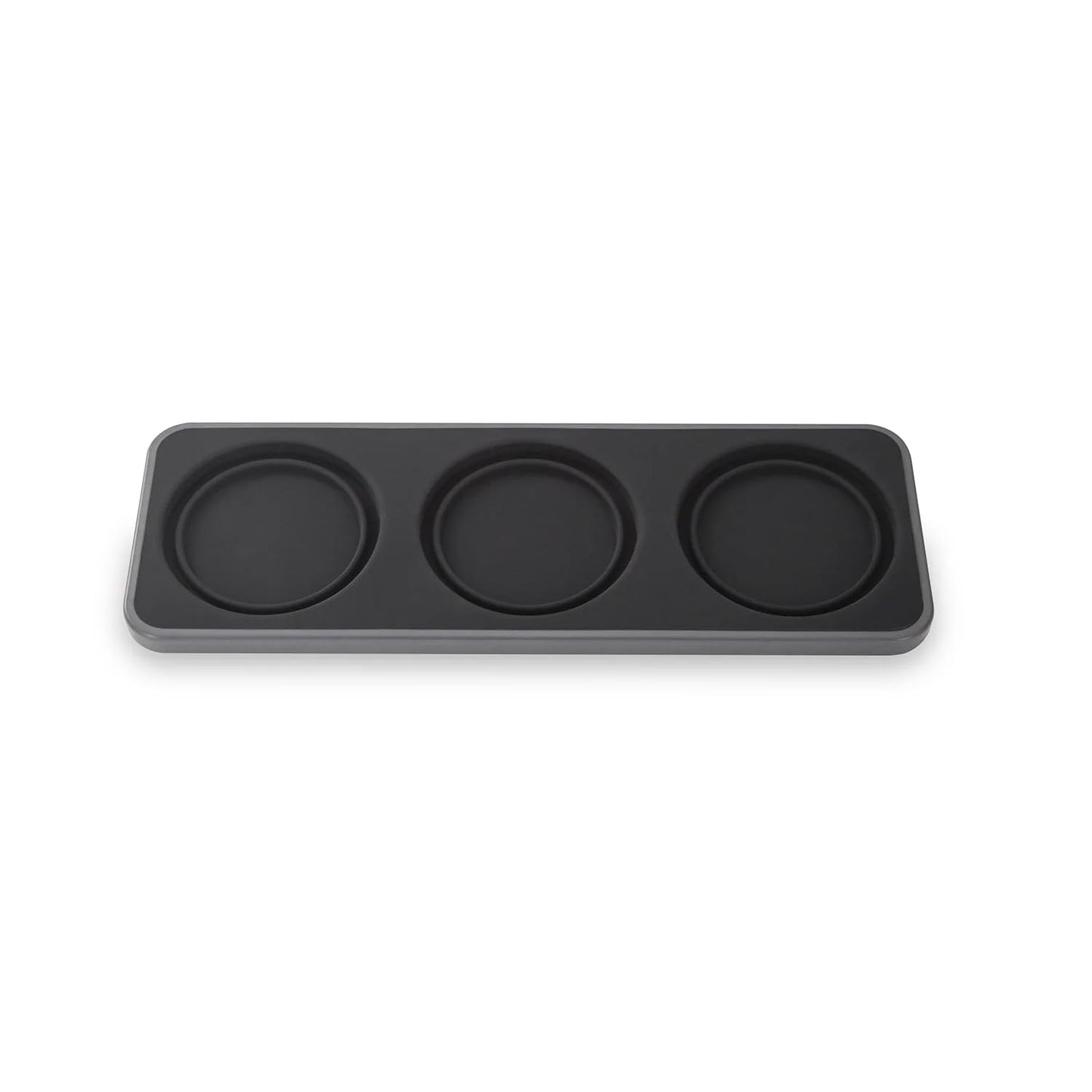 FinaMill Slate Trio Stackable Tray – Spice Rack for 3 FinaMill Pods, Durable Kitchen Organizer for Spice Grinder, BPA-Free, Easy to Clean, Keeps Spices Neat and Accessible, Home and Kitchen Gift Ideas