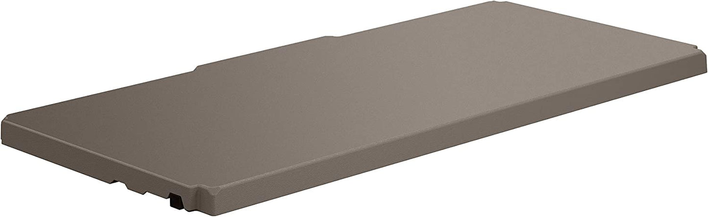 Suncast 38" Platinum Storage Cabinet Shelf for Mega Tall Storage Cabinet, 17.5" Deep, Steel Reinforced, Compatible with Model BMC8000, Made in The USA