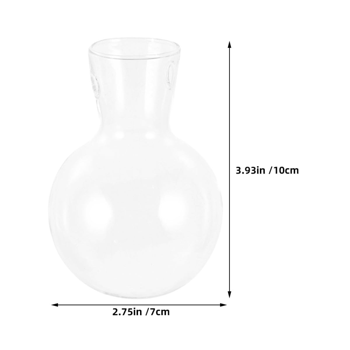 VICASKY 3pcs Hydroponic Glass Vase with Wood Stand, High Borosilicate Propagation Station for Indoor Plants and Flower Terrariums, Glass Plant Holder for Home Décor