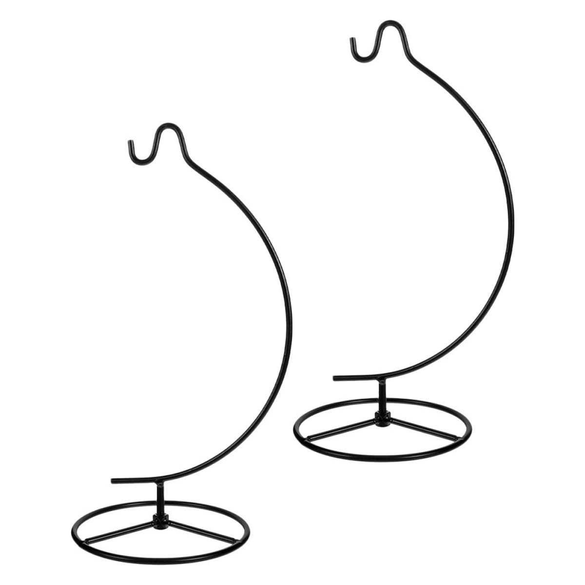 KESYOO Moon-shaped Iron Hanging Hook Stand for Air Plant Container and Glass Globe Display, 2pcs Metal Plant Display Holder for Indoor Home Décor and Hanging Terrarium Planter