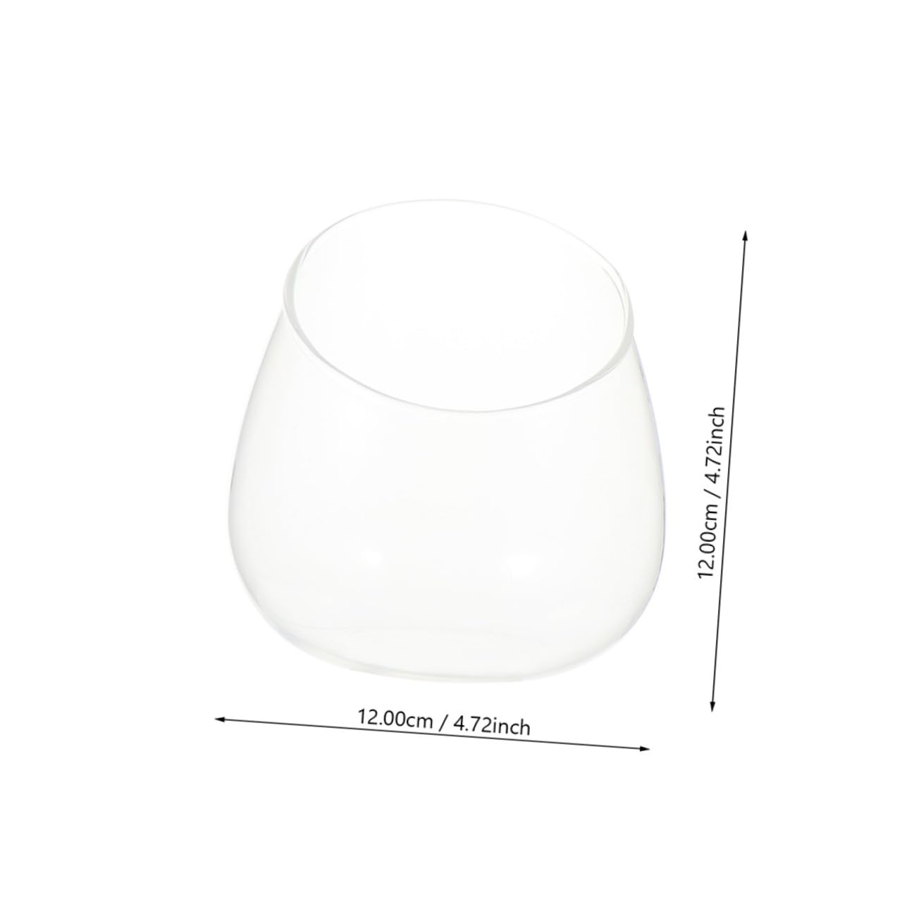 BESPORTBLE 3pcs Slant Cut Glass Landscape Bottles Micro Landscape Ecological Glass Containers for Desktop Plant Terrarium Succulent Decoration