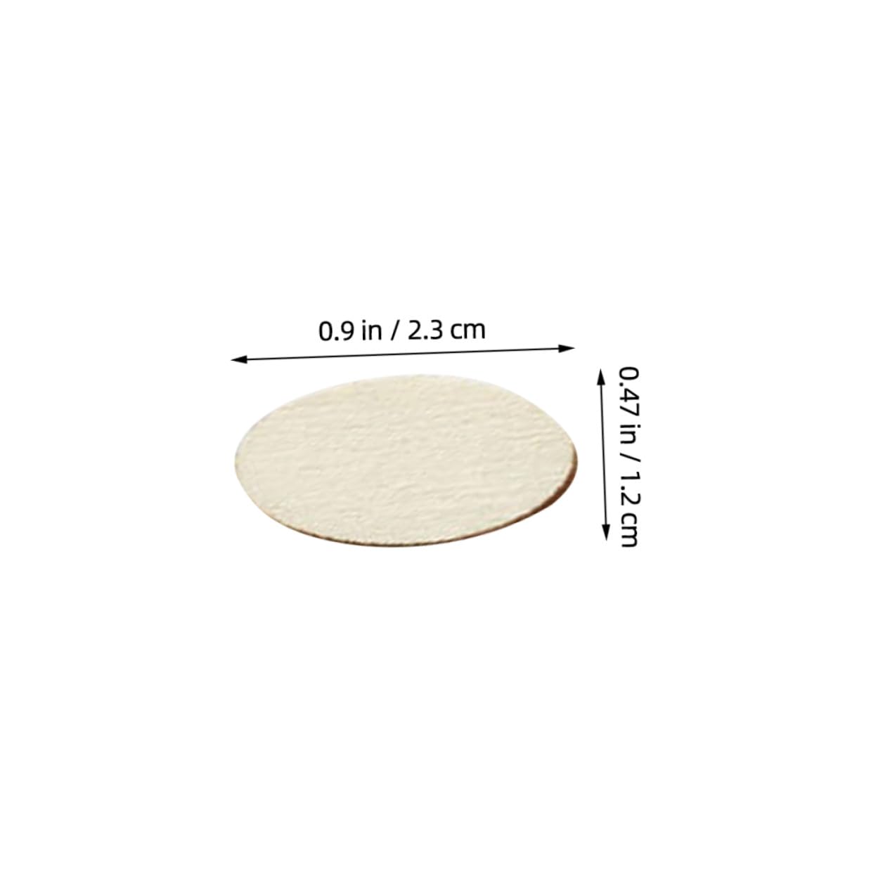 NUOBESTY 200pcs Unfinished Wood Oval Slices Natural Rustic Wooden Cutout Oval Wood Pieces Tag for DIY Craft Wedding Centerpiece Christmas