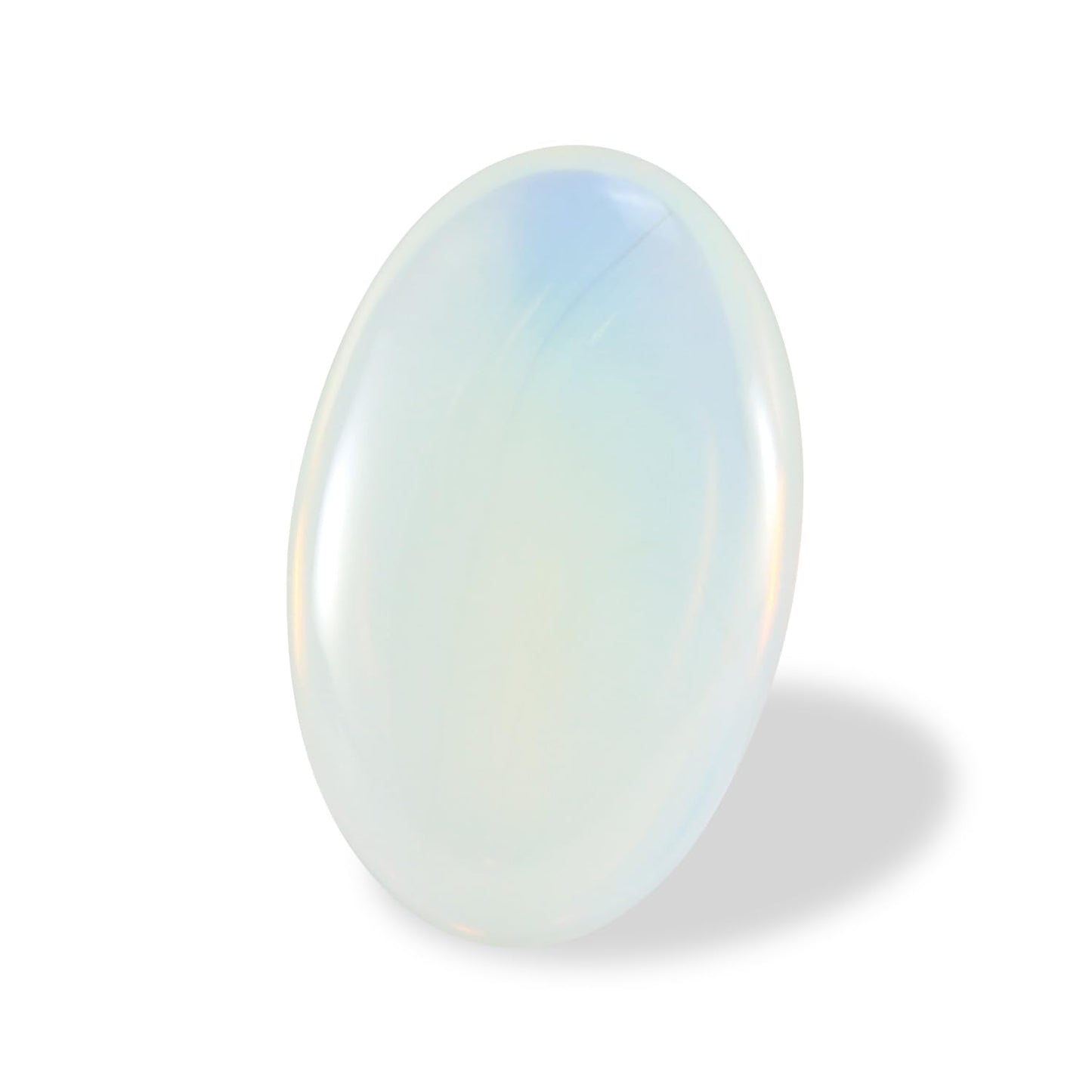 Nvzi Opalite Crystal Palm Stone, Worry Stones, Crystals and Healing Stones, Polished Rocks, Natural Gemstones, Chakra Stones for Healing Crystals Daily Use