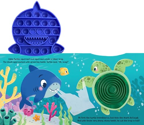 Fidgimals Little Shark Animal Baby Book | Educational Children's Books, Sensory Board Book with Pop It Fidget Toys, Perfect Sensory Toys for Toddlers ... Books with Sensory Fidget Popper Animals)