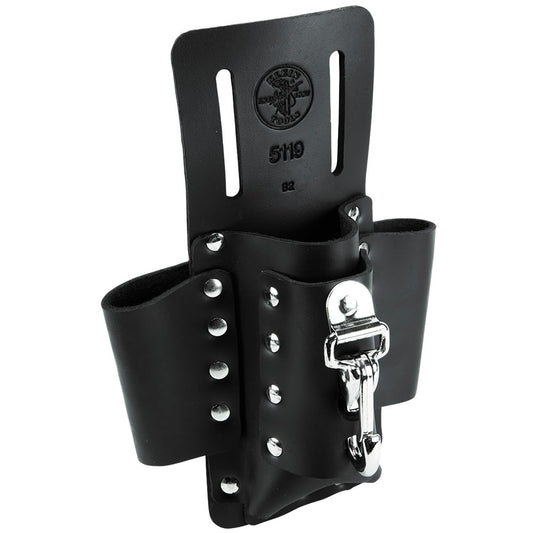 Klein Tools 5119 Tool Pouch, Multi Tool Holder with 4 Pockets and Knife Holder is Great for Electrician Gifts