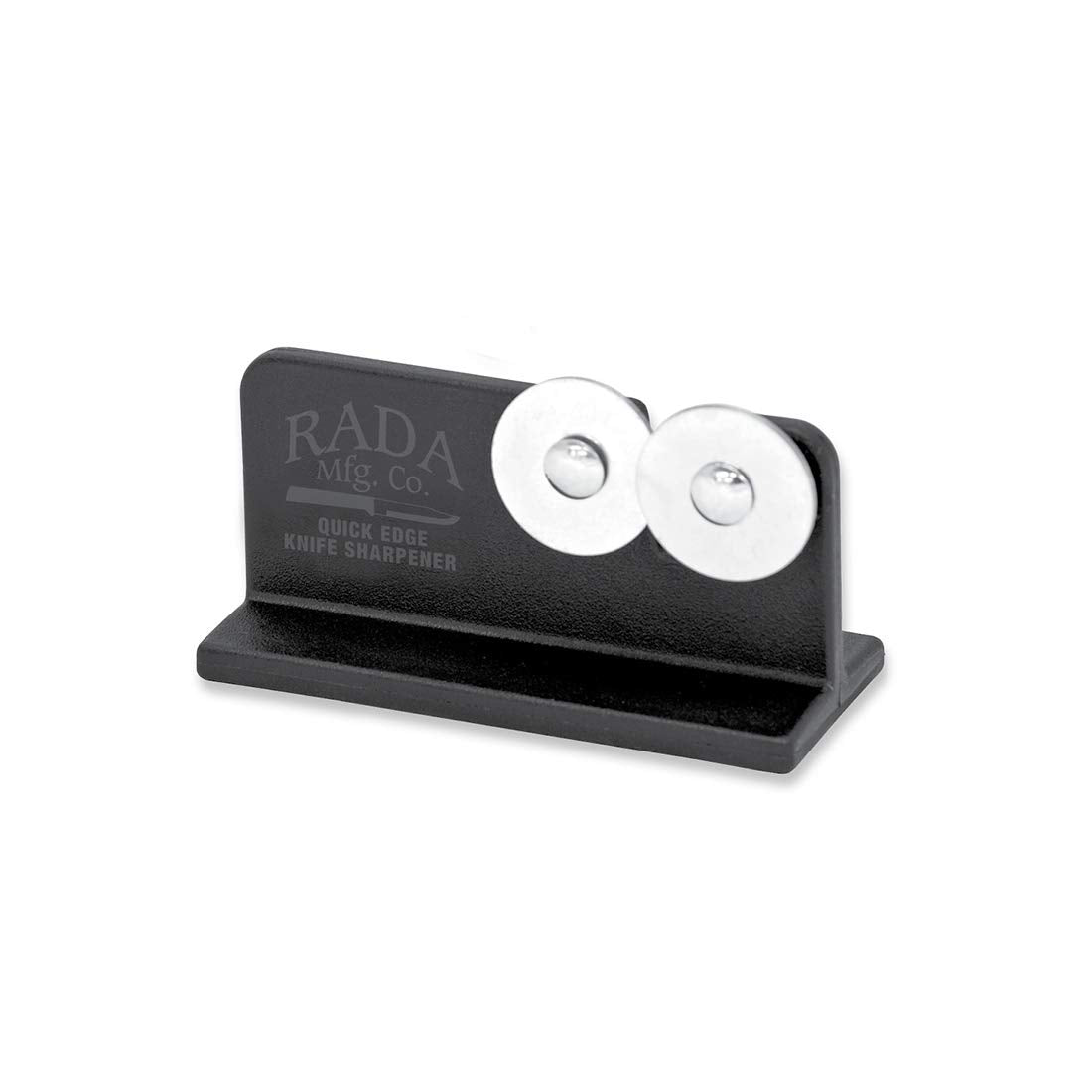 Rada Cutlery Quick Edge Knife Sharpener (R119), 3.5" x 2", Stainless Steel Wheels