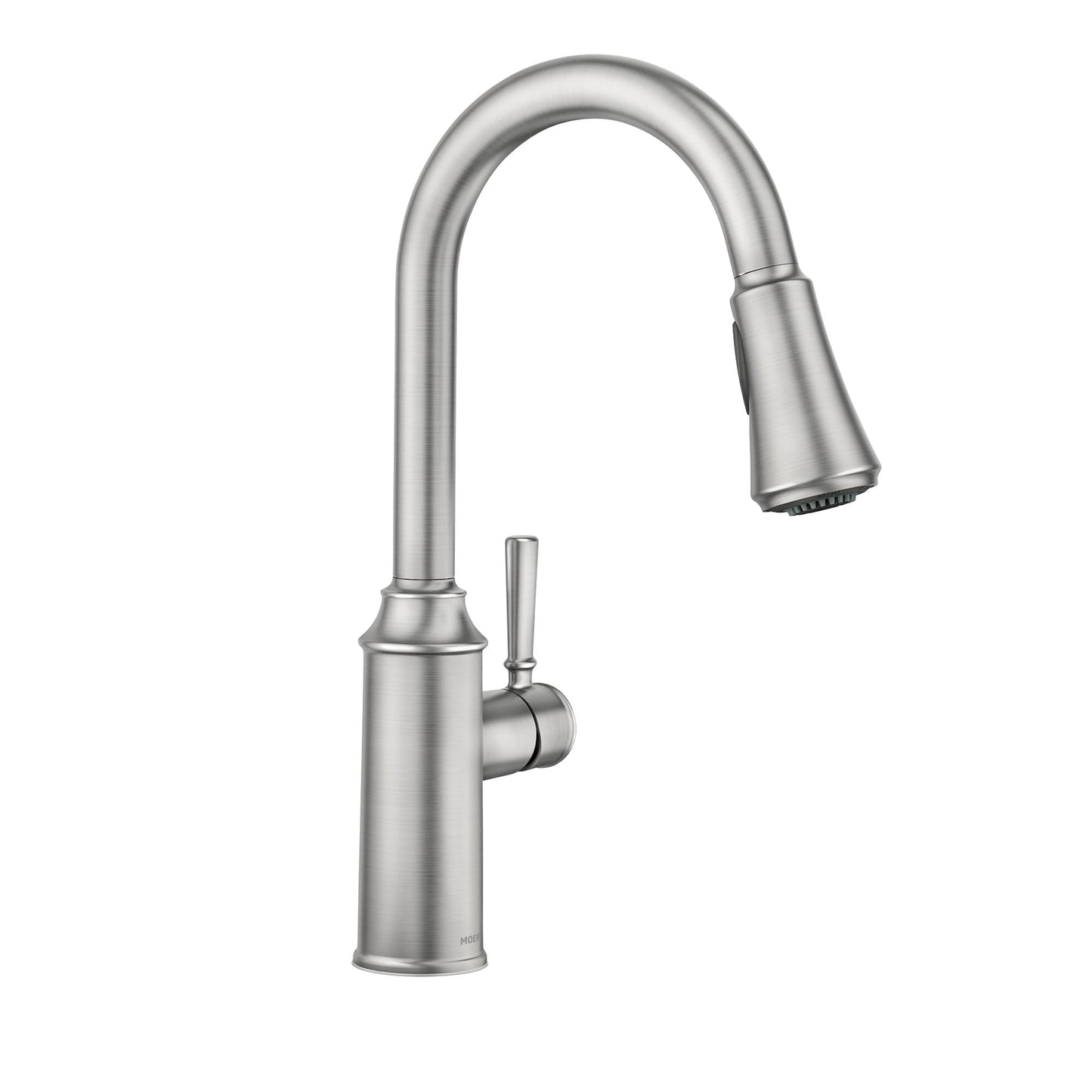 Moen Conneaut One Handle Pulldown Kitchen Sink Faucet with Reflex Docking and Power Clean, Spot Resist Stainless, 87801SRS