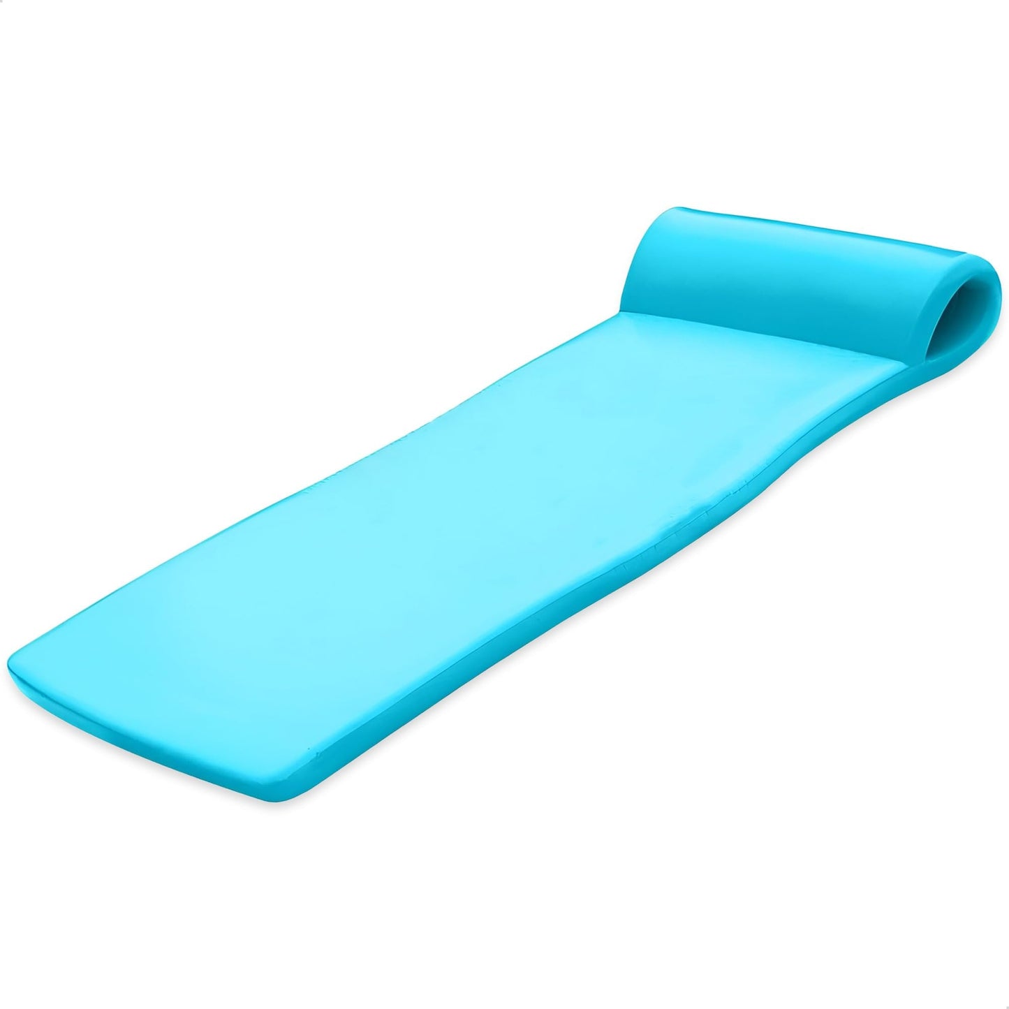 TRC Recreation Sunsation 1.75" Thick Foam Pool Float Water Lounger w/ Headrest for Adult Lounging & Sunbathing in Swimming Pools, Beaches & Lakes, 70" x 26"