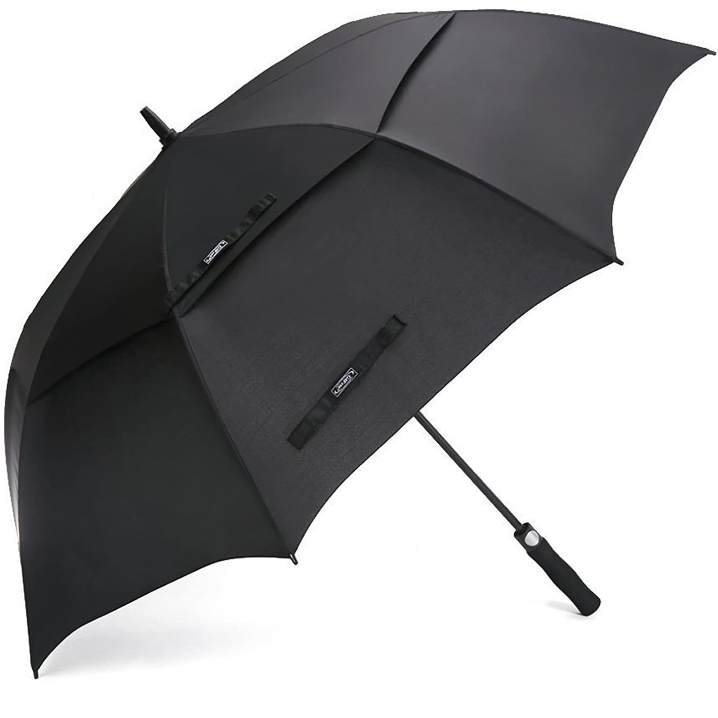 G4Free 47/54/62/68/72 Inch Automatic Open Golf Umbrella Extra Large Oversize Double Canopy Vented Windproof Waterproof Stick Umbrellas (Black)