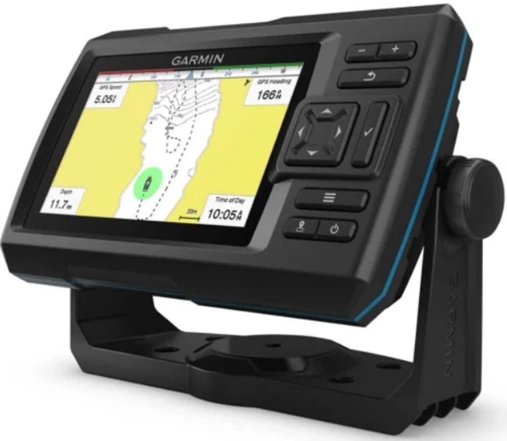 Garmin 010-02551-00 STRIKER Vivid 5cv Fishfinder With GT20 Transducer and Protective Cover, 5-inch Color Display, 800x480 Pixels Resolution, Vivid Scanning Sonar Color Palettes, High-sensitivity GPS