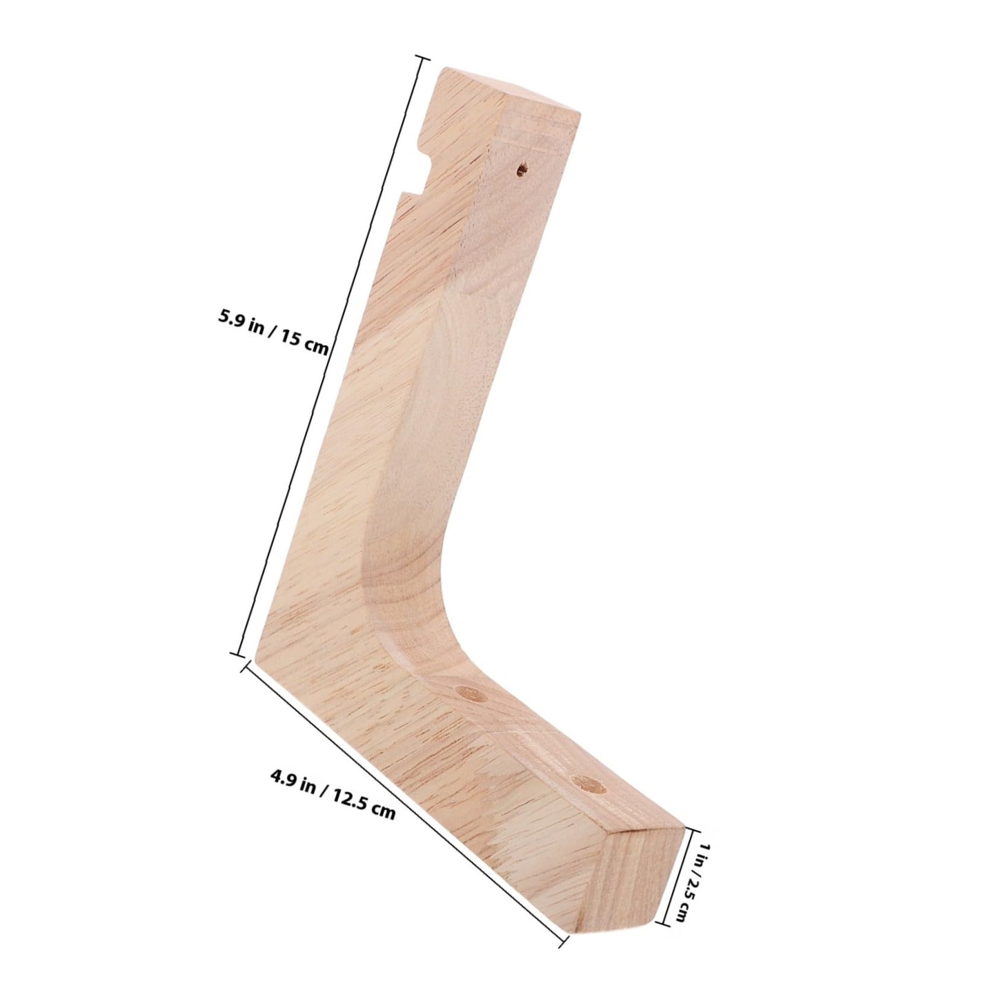 VICASKY Wood Hooks for Hanging Plants 2pcs Indoor Plant Hanger Brackets Wooden Wall Mount Heavy Duty for Garden Porch and Outdoor Use