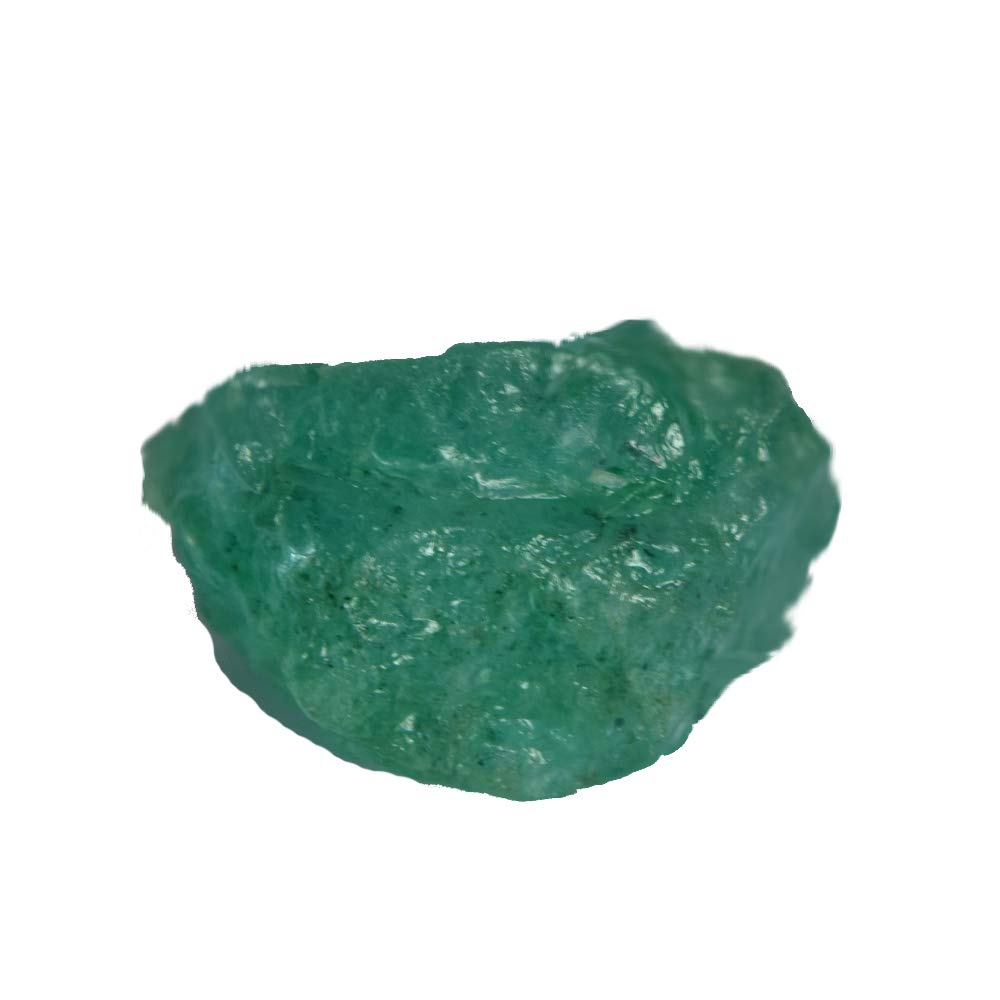 GEMHUB Loose Rough Emerald Green Gemstones for Jewelry Making 11.50 Ct Crystals and Healing Stones | Rough Emerald Gem Stones