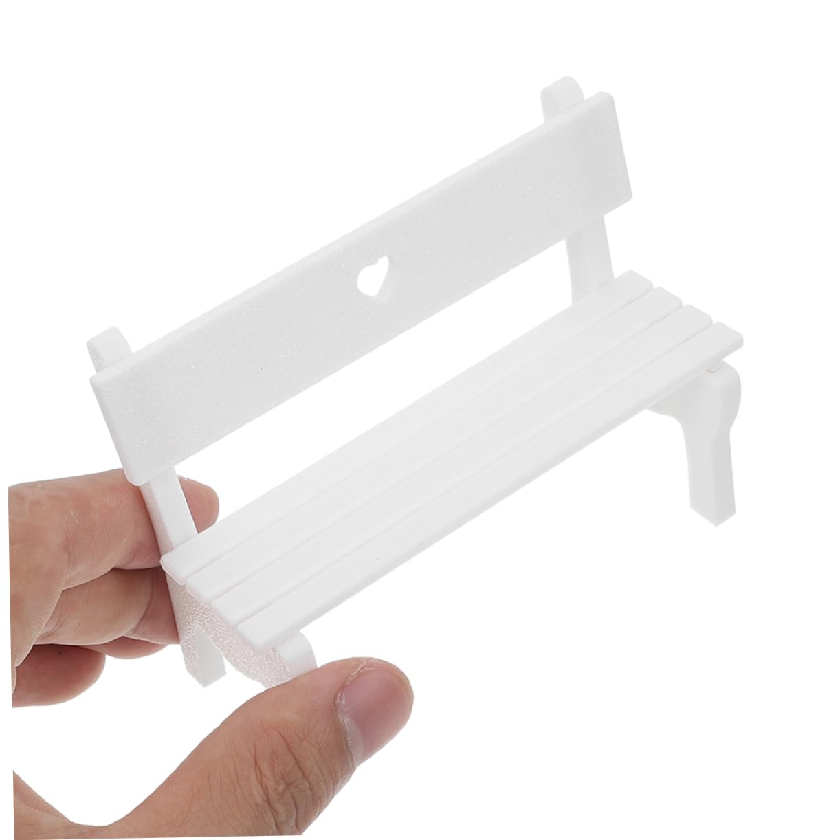 INOOMP 2pcs Mini Benches for Crafts: Miniature Garden Bench Seat - Dollhouse Furniture Ornament for Micro Landscape DIY Craft Displays and Park Scenes