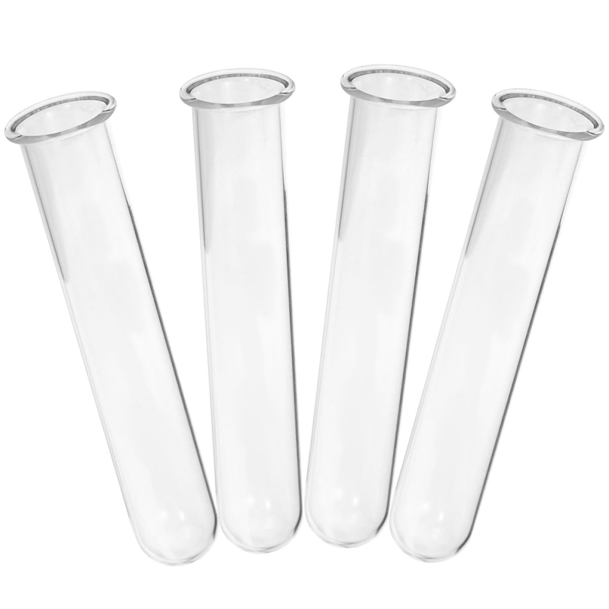 SHINEOFI 4pcs Glass Propagation Tubes Test Tube Vases Hydroponic Plant Holder 2.5x3x18cm Glass for Desktop Terrarium and Home Décor