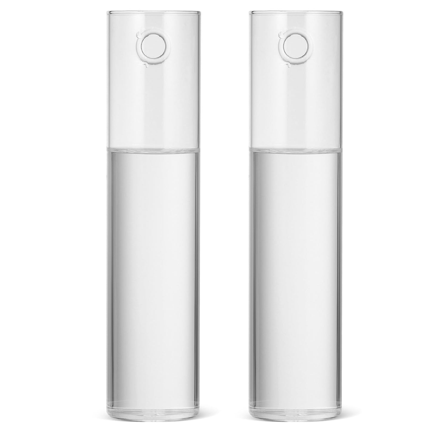 FOMIYES Wall Hanging Glass Planter Vase Set, 2pcs Large Cylinder Glass Wall Vases for Indoor Plants, Hydroponic Propagation Station and Terrarium Flower Holders, Home Décor