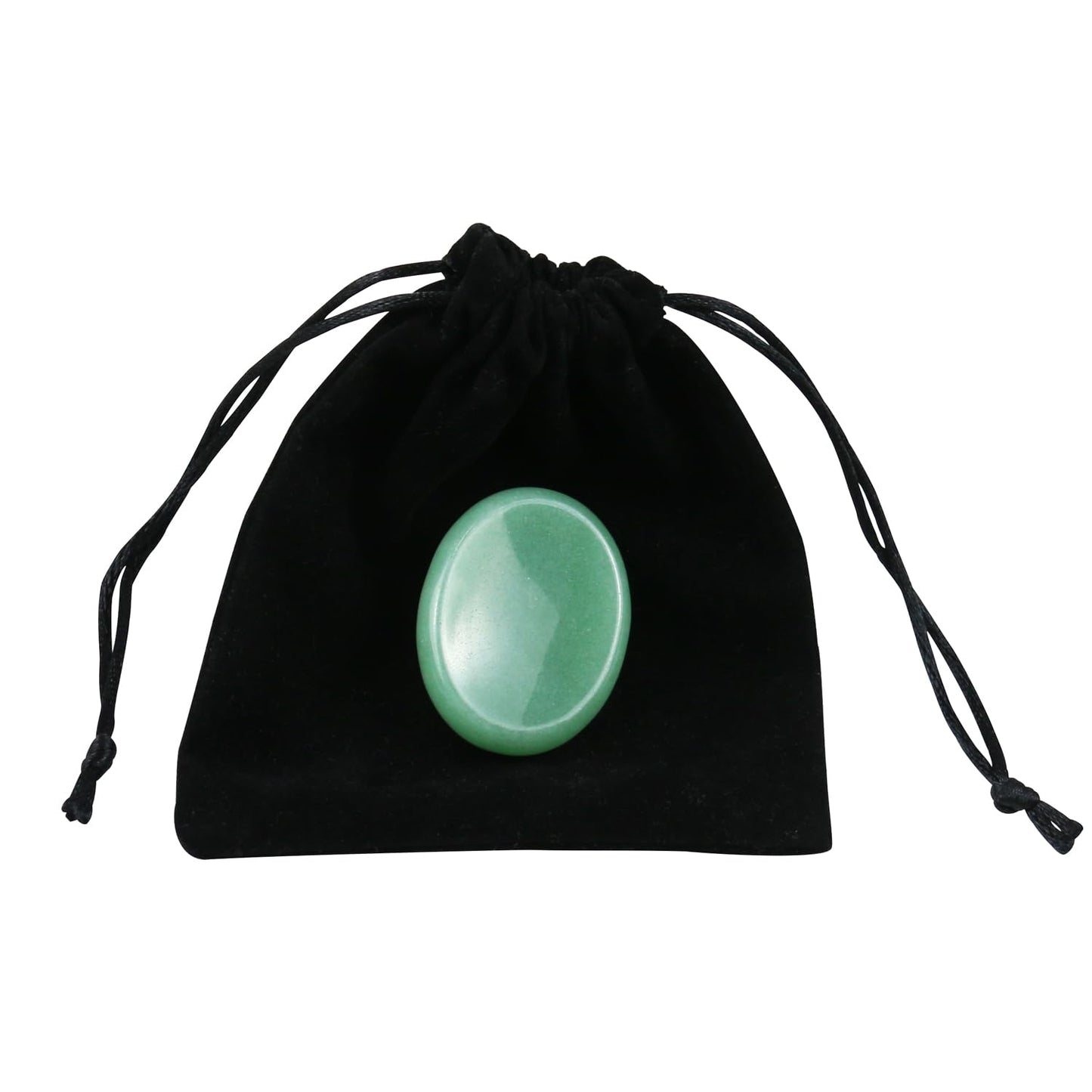 Nvzi Worry Stones Green Aventurine Crystal, Chakra Crystals and Healing Stones, Oval Palm Stone, Thumb Stone, Crystals for Beginners, Spiritual Gifts for Women, Meditation Accessories (1PCS)