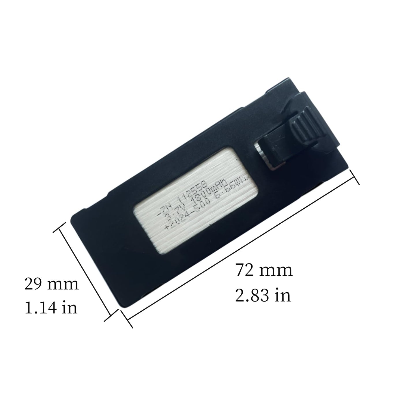 VBILUM 3.7V 1800mAh Rechargable Battery for E88 E88PRO E525 P5 PRO P15 P15PRO LS-S1S V88 Drone Replacement Batteries Quadcopter with USB Charging Cable (Black)