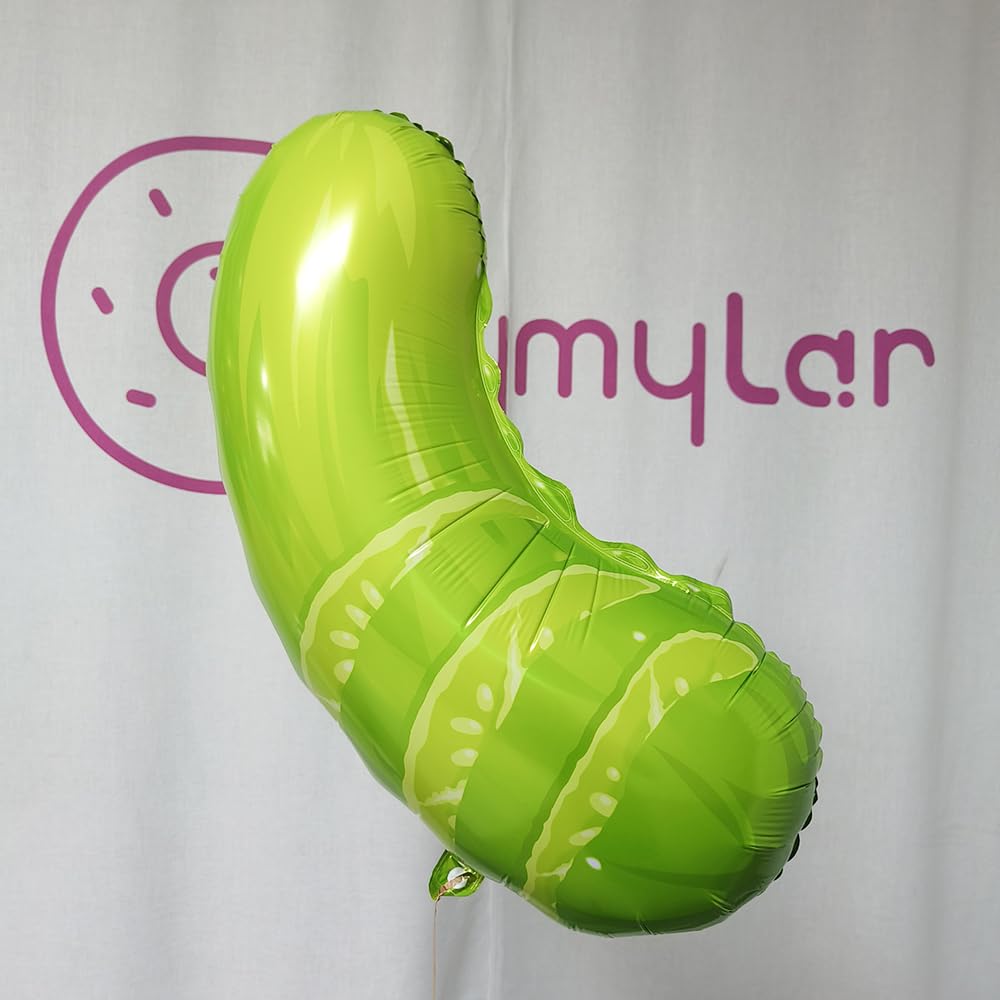 Pickle Party Decorations,Green Dill Pickle Balloons,Cucumber Funny Balloons for Picklesburgh, The Big Dill Party,Last Pickle Shell Ever Tickle Bachelorette,Graduation Decor,Summer Picnic BBQ Supplies