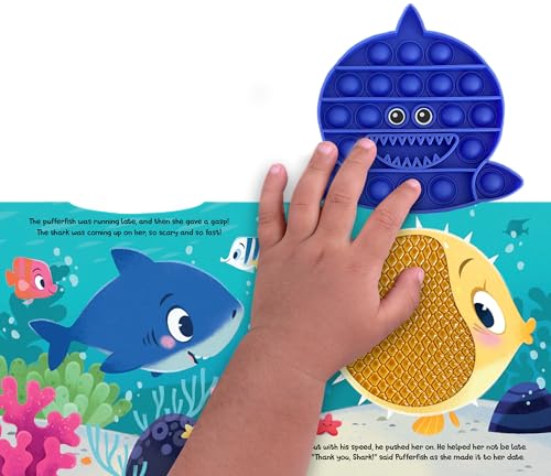 Fidgimals Little Shark Animal Baby Book | Educational Children's Books, Sensory Board Book with Pop It Fidget Toys, Perfect Sensory Toys for Toddlers ... Books with Sensory Fidget Popper Animals)