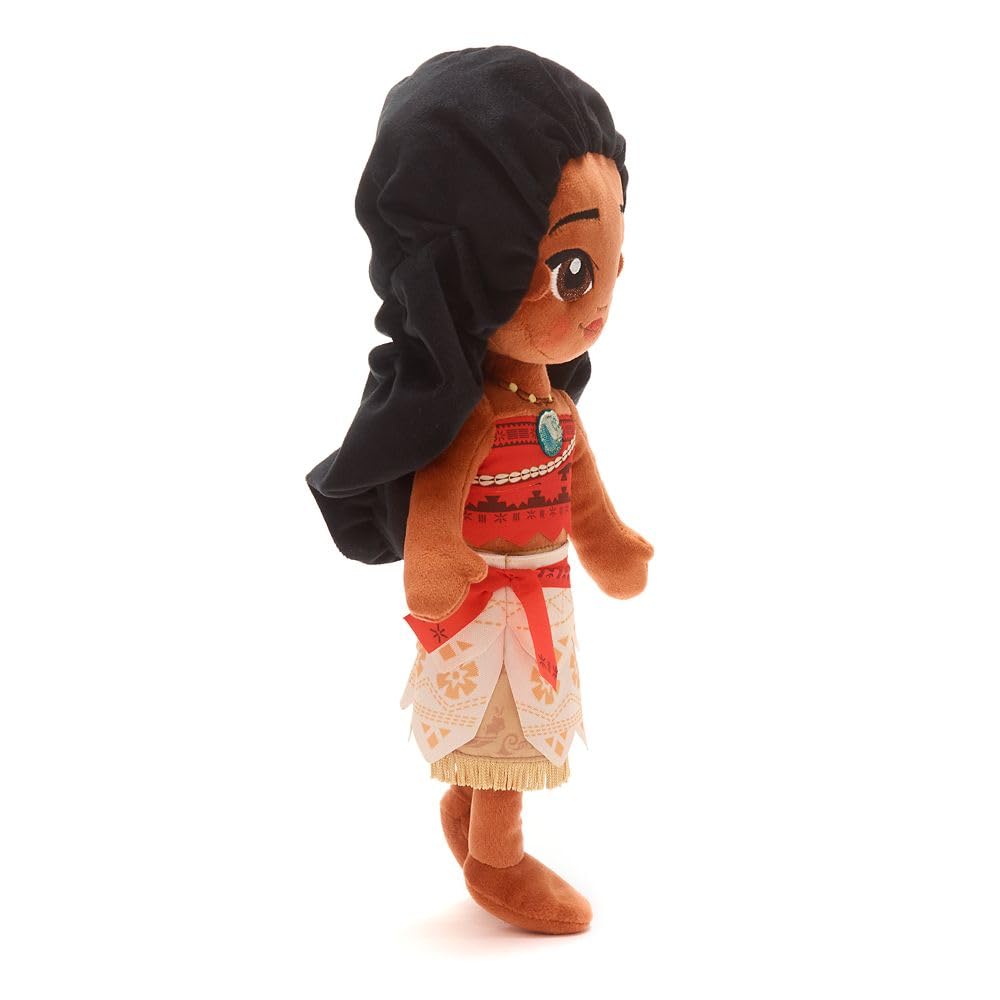 Disney Store Official Princess Plush Doll, Moana, Medium 14 Inches, Soft Plushy with Embroidered Features, Princess Toys for Girls, Disney Dolls, Stuffed Animals for Girls