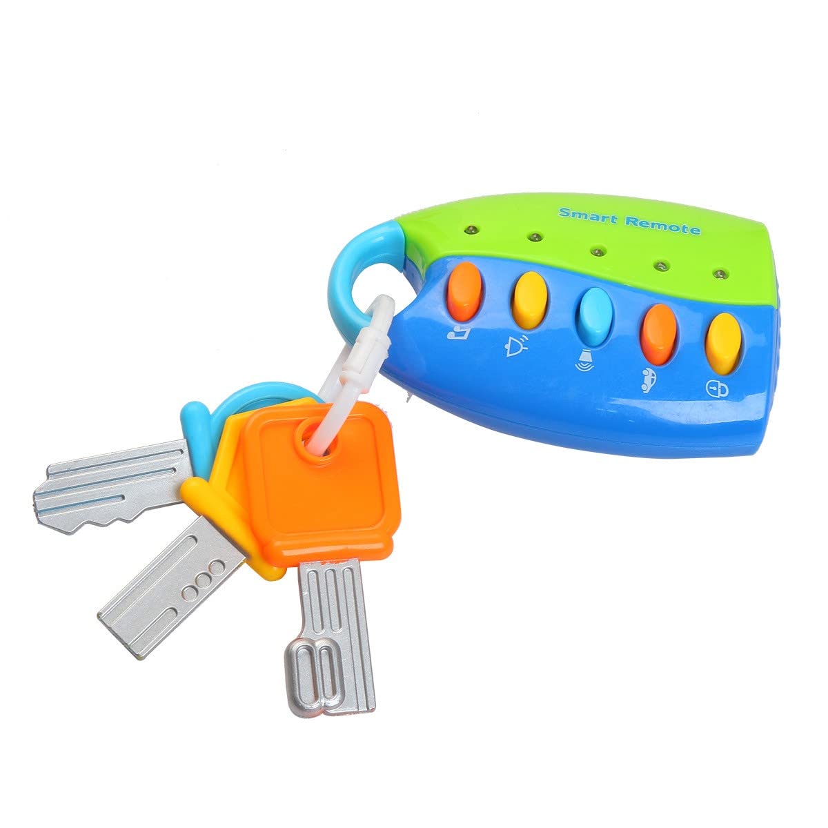 STJOYOPY Musical Smart Remote Car Key Toy with Sound and Light for Baby, Kids and Toddlers (Not Included Batteries) (Blue)…