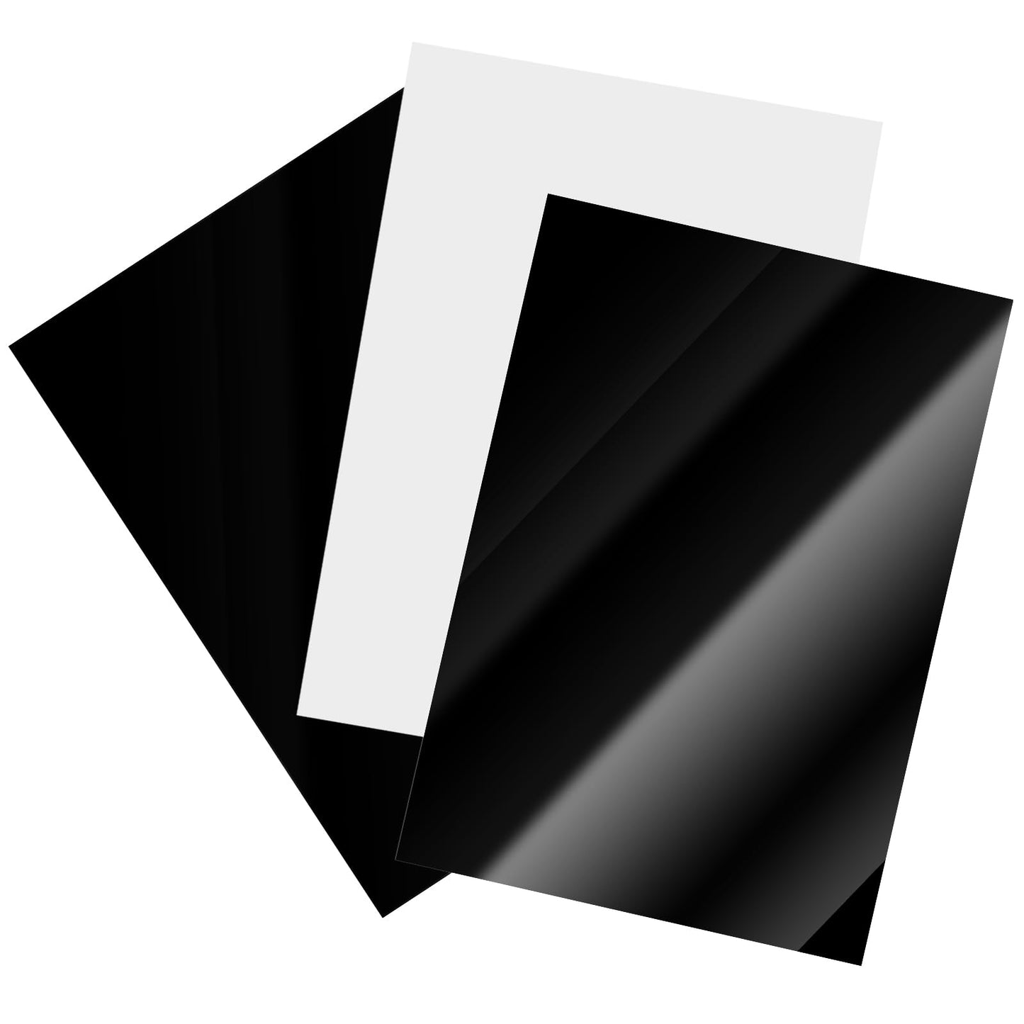 TAICHEUT 100 Sheets A4 Metallic Paper Black Cardstock, 250gsm Foil Mirror Card Stock, Shimmering Cardstock, Glitter Metallic Paper for DIY Craft, Weddings, Invitations, Graduations