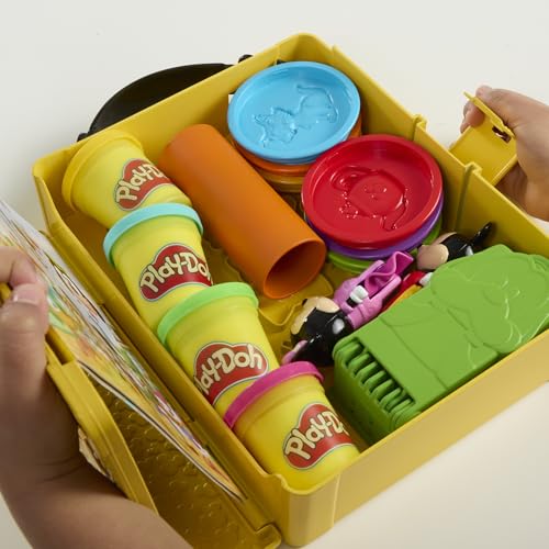Play-Doh Disney Junior Mickey Mouse Clubhouse, Shape a Story Playset, Storage & Travel, Arts & Crafts Preschool Toys for Kids 2+