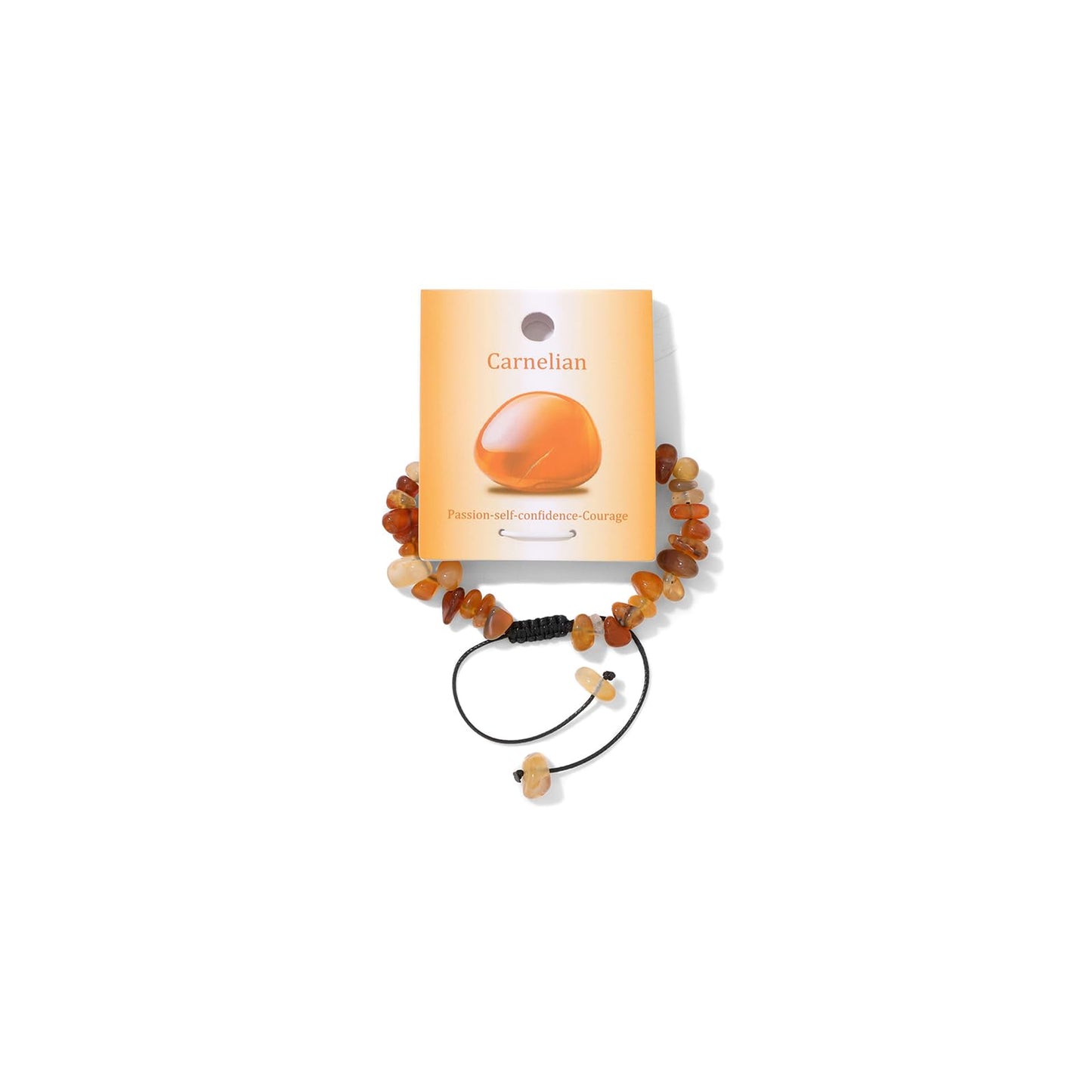Woven Adjustable Irregular Beaded Carnelian Bracelet-Chakra Bracelets for Women Relive Anxiety Healing Crystals Carnelian Jewelry for Birthday Valentine's Day Mother's Day Thanksgiving Day Christmas Gifts