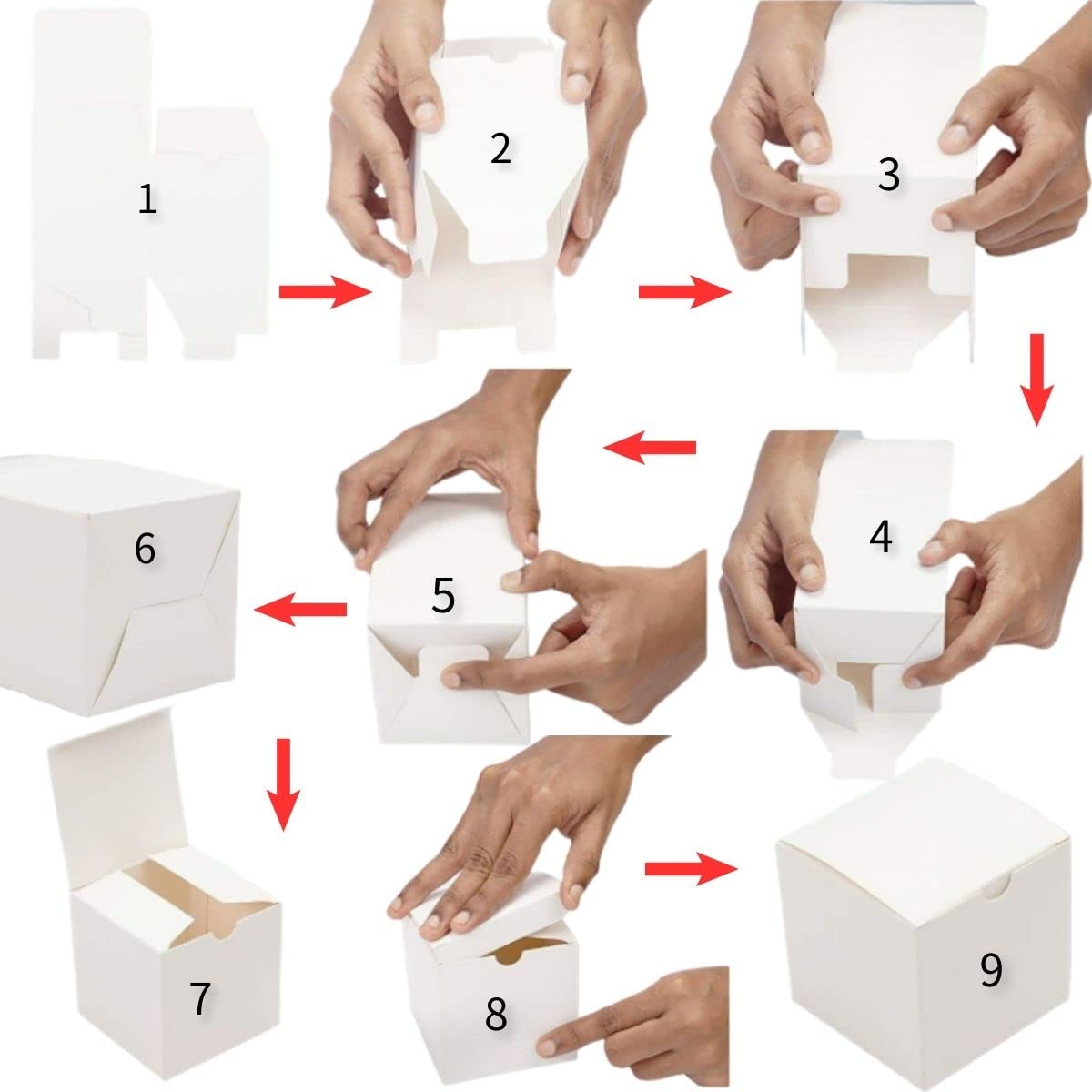 XCXGYCAWhite Gift Boxes 25 Pack 5x5x5 IN Small Gift Boxes With Lids for Birthday Party Gift Boxes, Christmas Holiday Gift Boxes, With 25 Thank You Stickers & Bottom Reinforcement Sticker