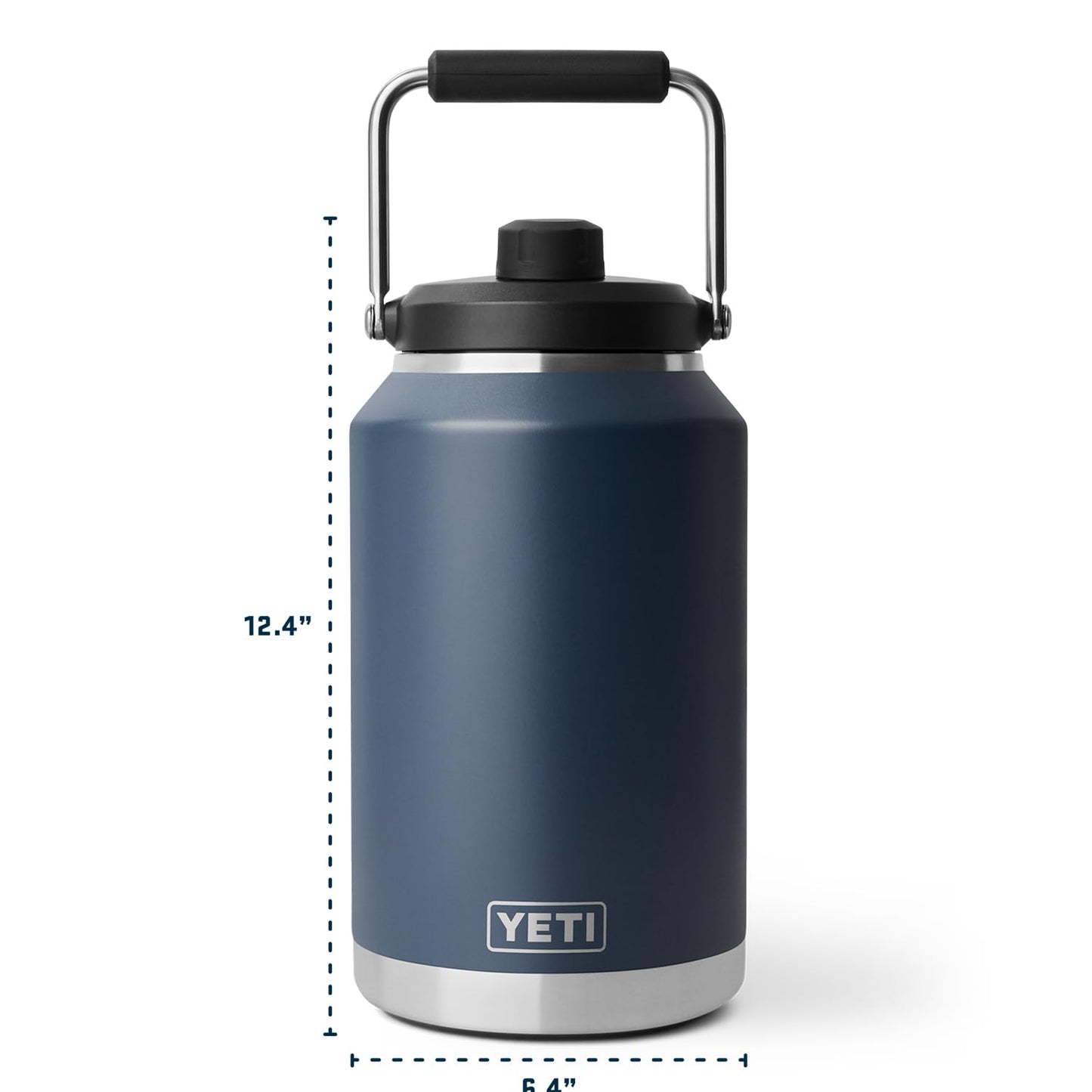 YETI Rambler Gallon Jug 2.0, Vacuum Insulated, Leakproof, Stainless Steel with MagCap, Black Forest Green